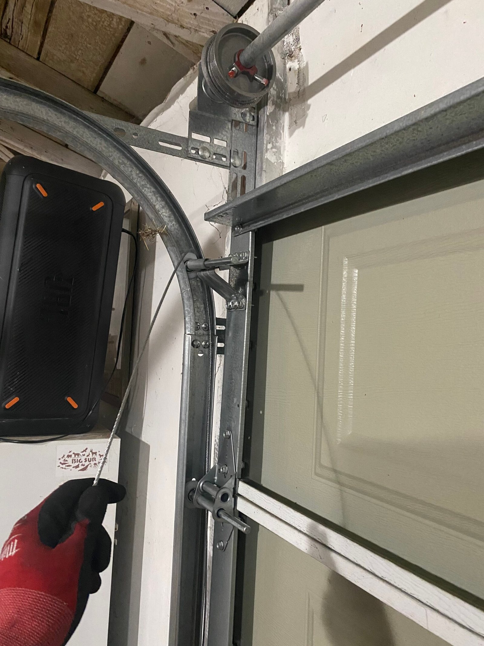 Garage door track replacement Pasadena CA for off-track door and cable repair